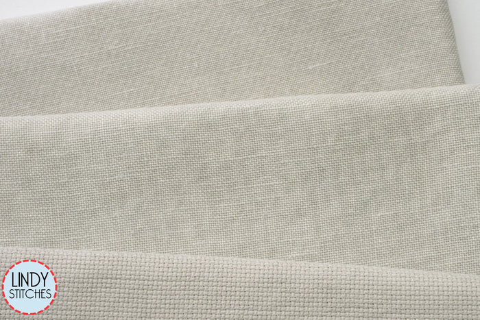 18 Count White Clay Hand Dyed Aida by Fox and Rabbit