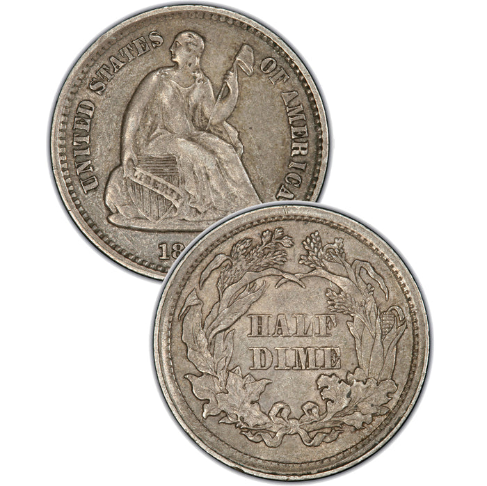 1840-O "No Drapery" Seated Half Dime , Type 2 "Stars on Obverse"
