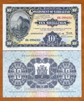 2018 Gibraltar 10 Shillings "Rock of Gibraltar" World Currency , Uncirculated