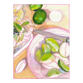 Anissa Riviere signed 8x10 Lime Mojito art print, vibrant poster featuring abstract lime and mojito-inspired artwork.