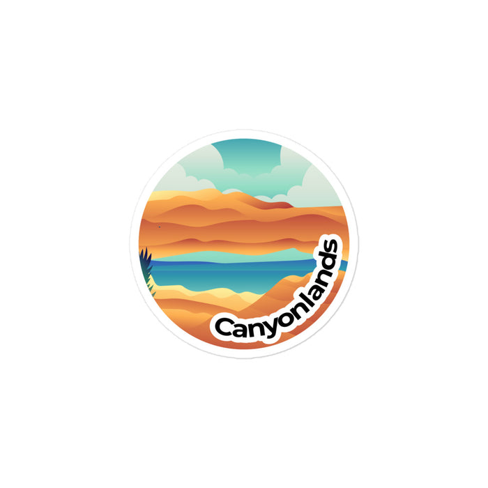 Canyonlands National Park Sticker | Canyonlands Round Sticker