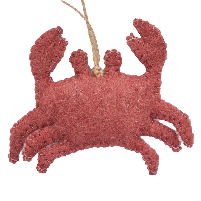 Crab Ornament Felt  Christmas Ornament