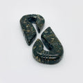 Earrings Jade plugs 00G