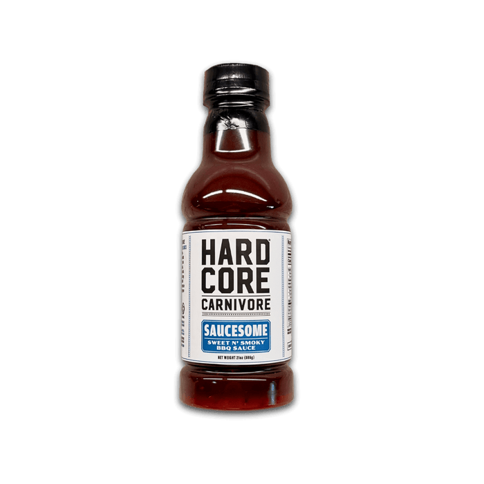 Hardcore Carnivore SAUCESOME BBQ Sauce – 17 oz Texas-style sauce bottle