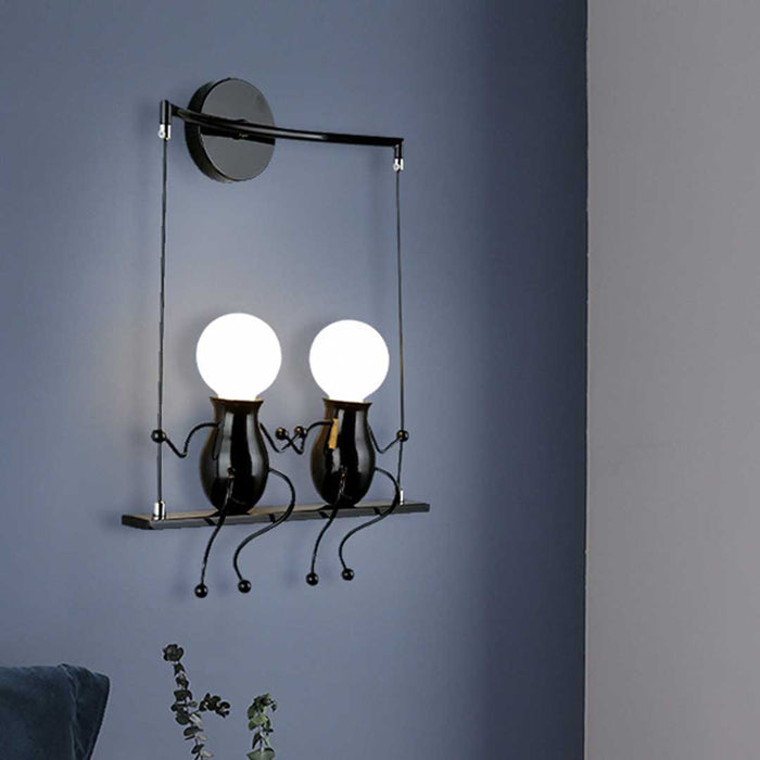 Humanoid Swing Wall Sconce