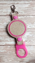 ITH Digital Embroidery Pattern for Combo Blank Circle & Oval 2 Tab Holder, 5X7 Hoop