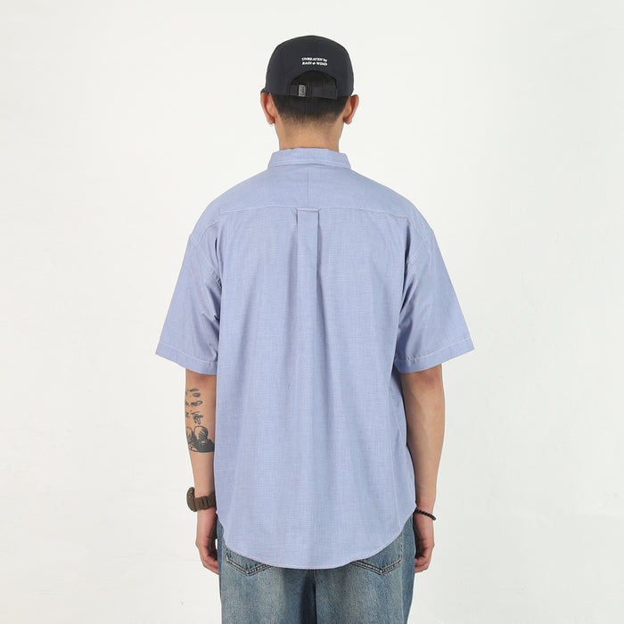 Kennedy's Plaid SS Shirt - Navy