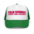 Palm Springs Nudist Club Trucker Hat Green & Pink