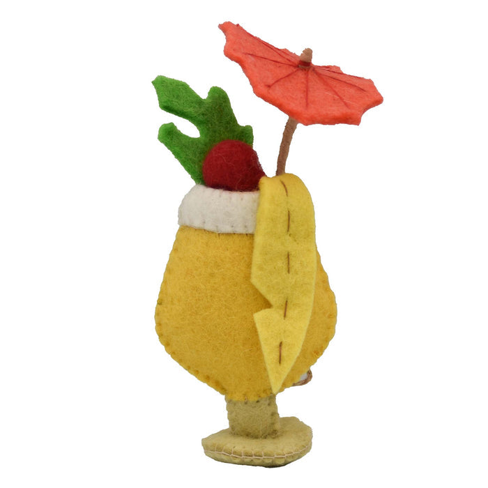 Pina Colada Felt Christmas Ornament