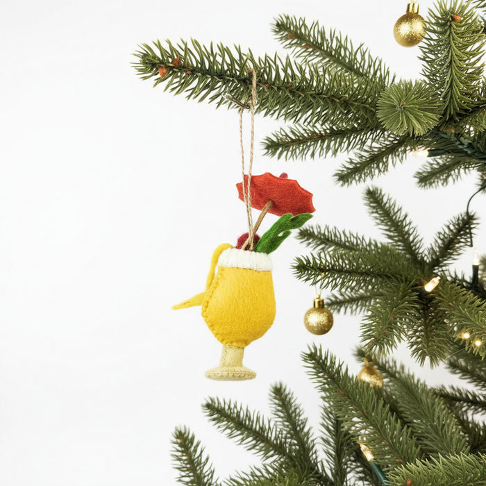 Pina Colada Felt Christmas Ornament