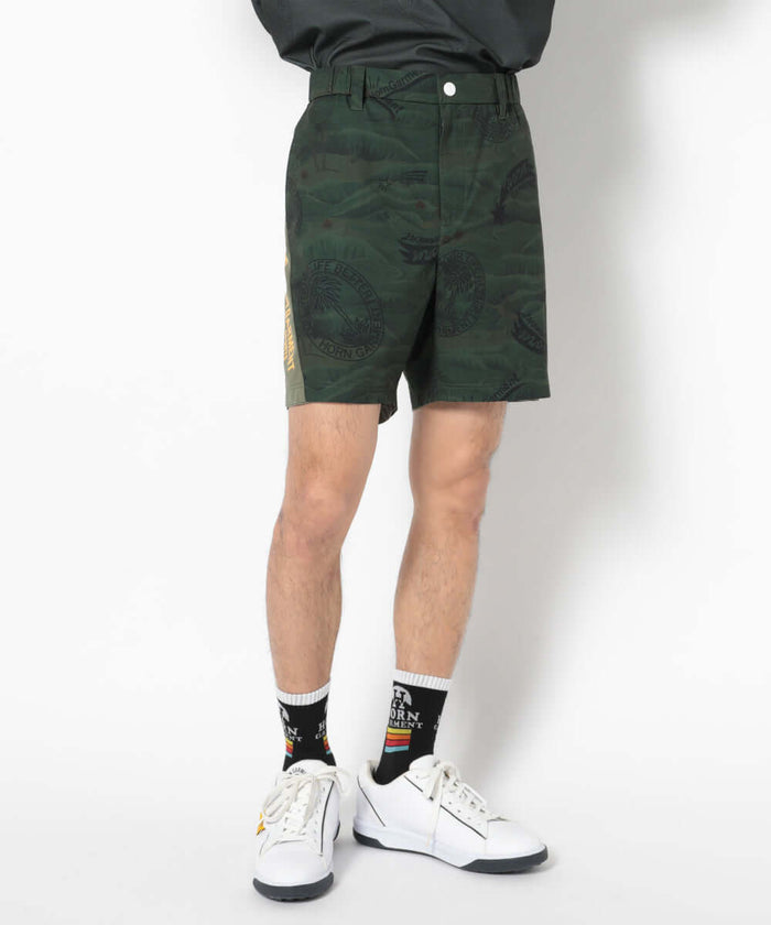 Retro Hawaiian Mesh Shorts | MEN