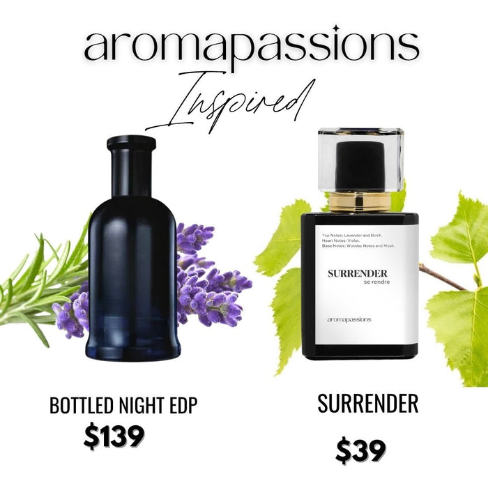 SURRENDER | Inspired by HUGO BOSS BOTTLED NIGHT EDP | Bottled Night EDP Dupe Pheromone Perfume - aromapassions