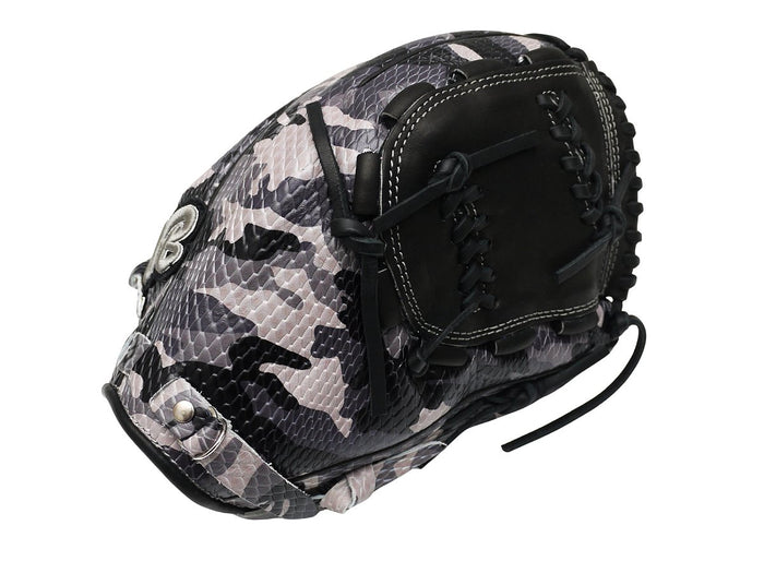 TWB Special Ops Camo US Kip Fastback 12 inch Pitcher Glove - Black/Grey