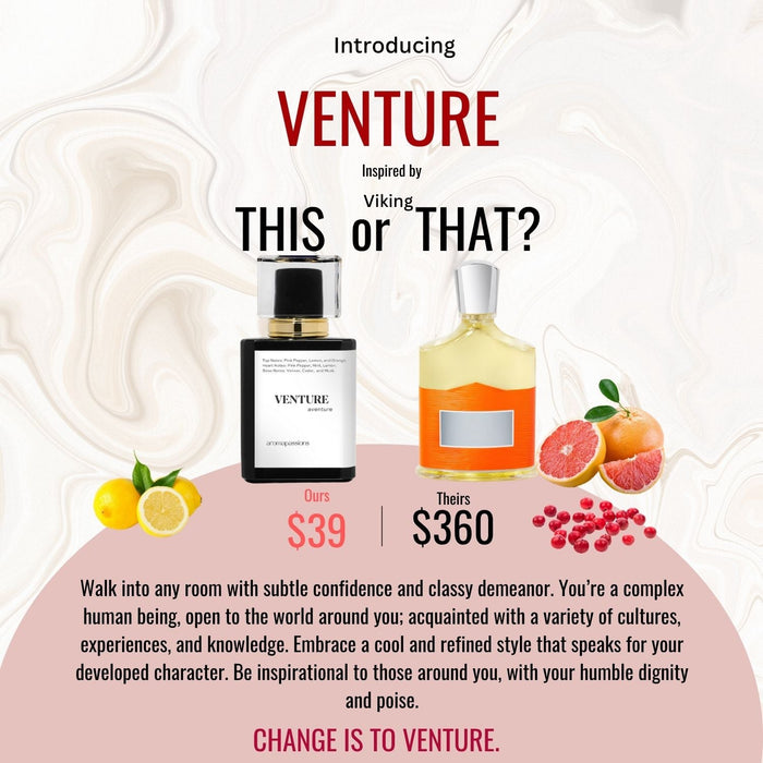 VENTURE | Inspired by CREED VIKING | Viking Dupe Pheromone Perfume - aromapassions