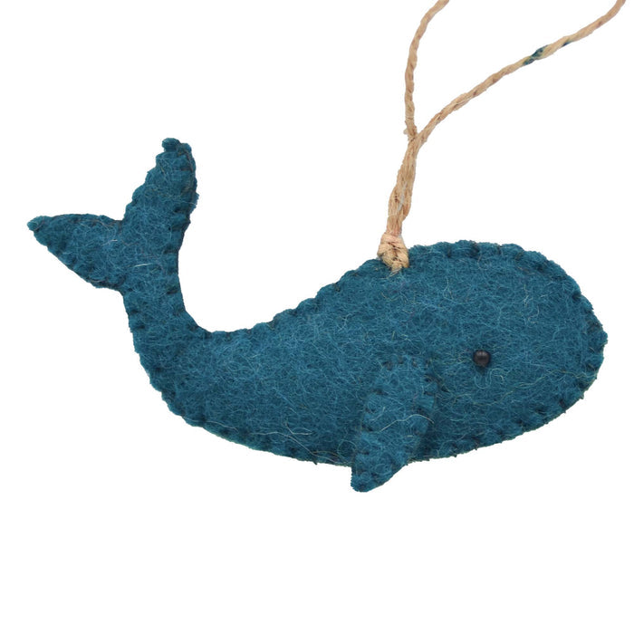 Whale Ornament Felt Christmas Ornament