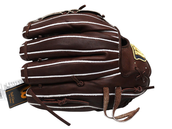WILSON Staff Japan Basic Lab DUAL 12 inch Pitcher Glove - Dark Brown #5