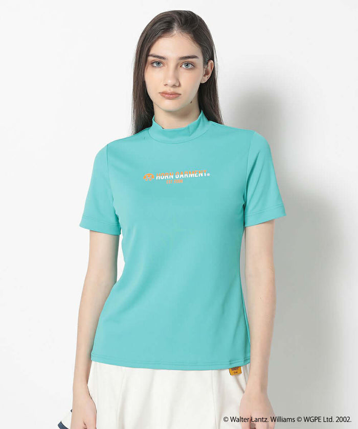 Woddy Mock Neck Tee | WOMEN