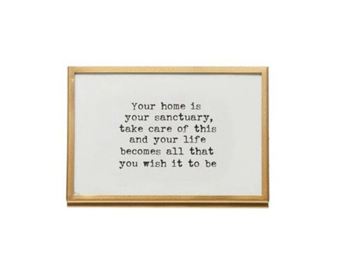 "Your home" Frame with Easel, 4 x 6